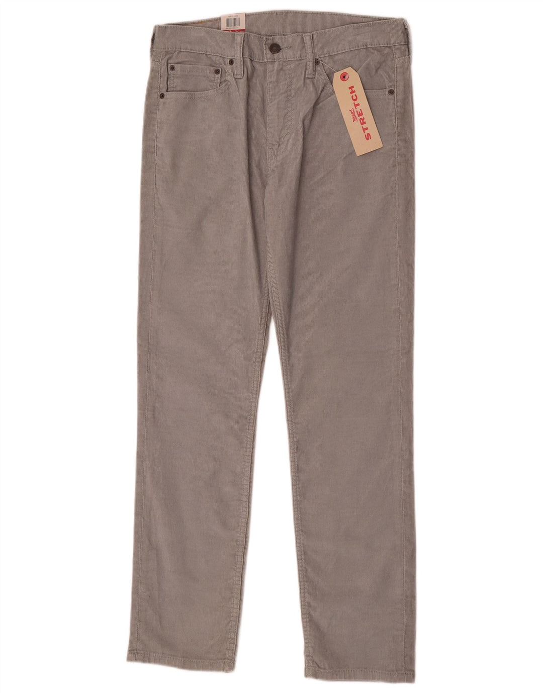 Pantaloni Levi's Uomo 511 Slim in velluto a coste W32 L32 Cotone Grigio