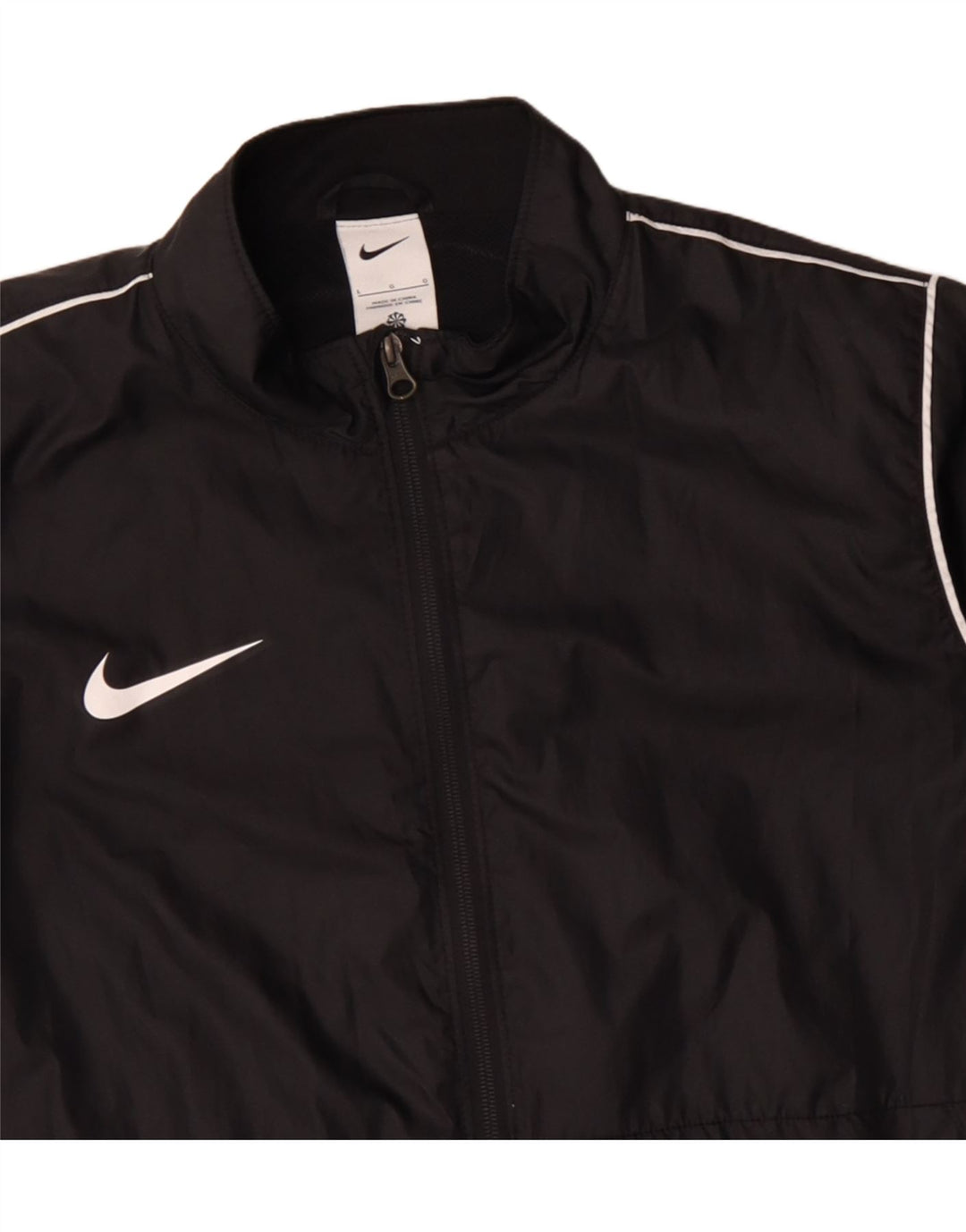 Giacca antipioggia da uomo NIKE UK 40 grande poliestere nero