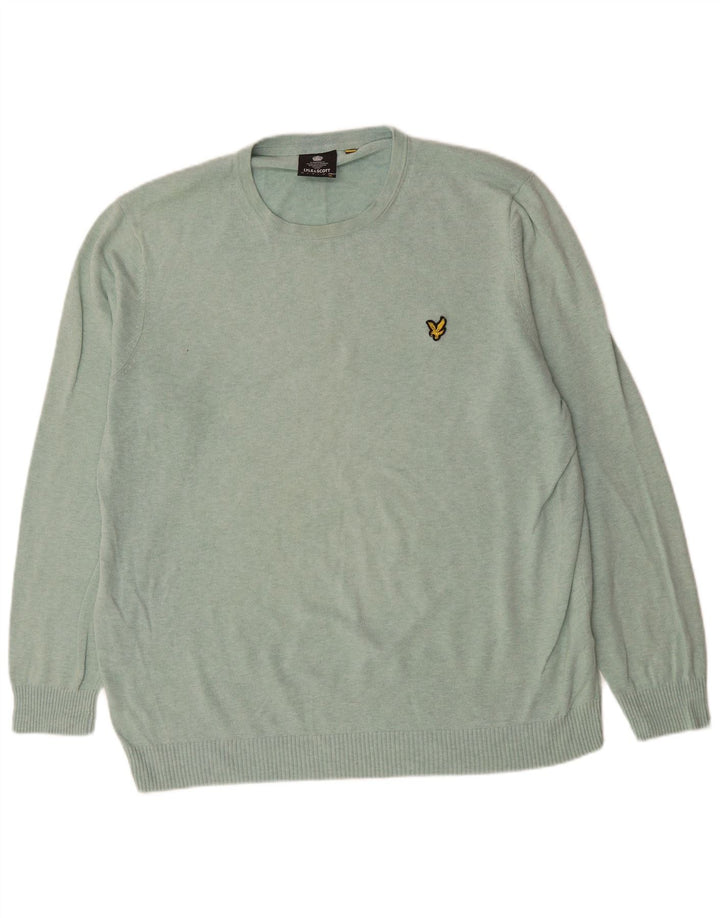Maglione maglione girocollo da uomo LYLE & SCOTT 2XL cotone verde