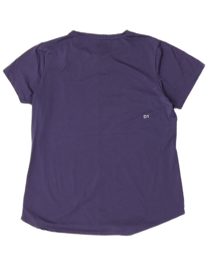 Maglietta grafica da donna Asics Top UK 16 Large Blu Navy