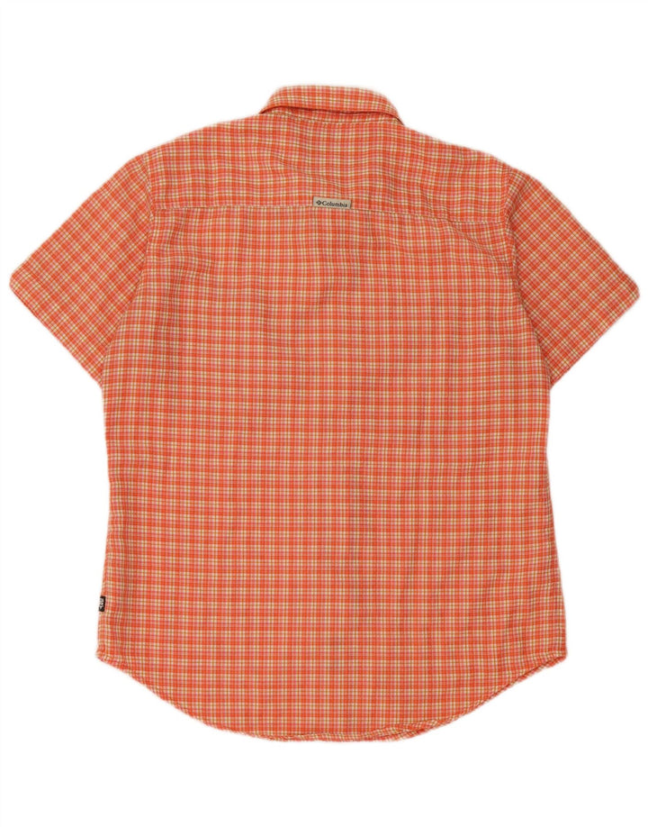 Camicia a maniche corte da uomo Columbia Small arancione in poliestere
