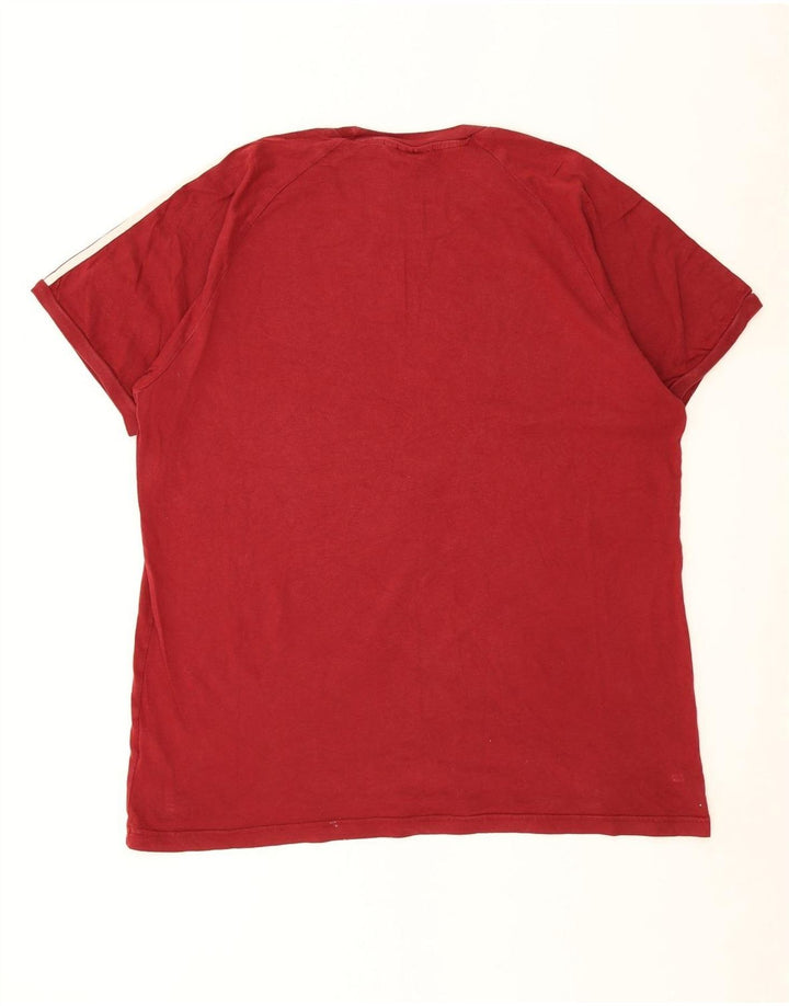 T-shirt da uomo Adidas Top XL rossa in cotone