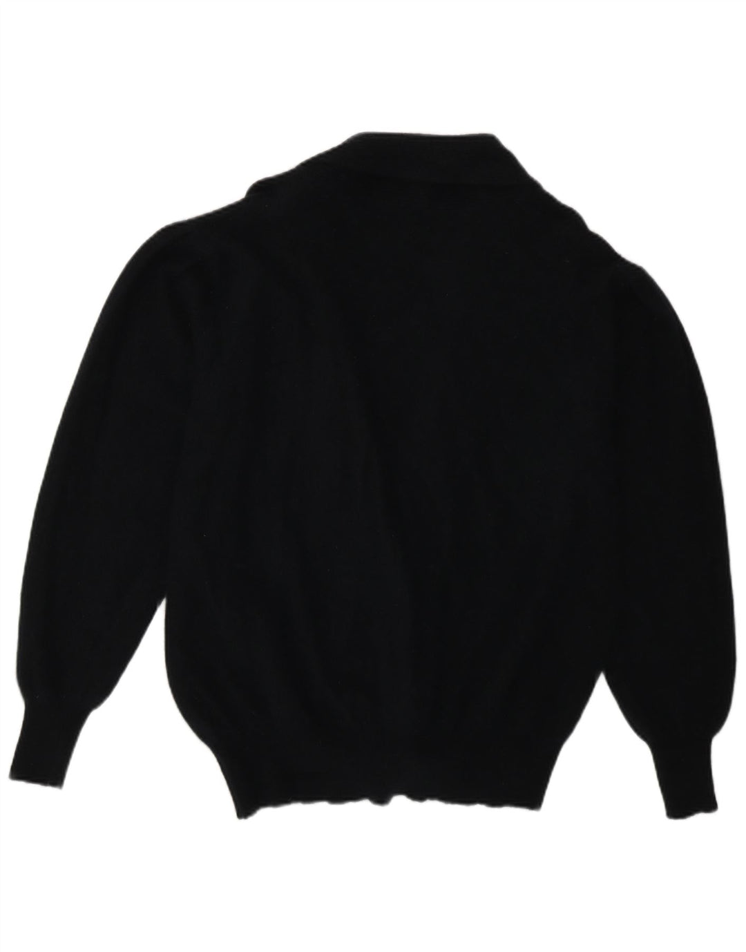 Maglione cardigan da donna vintage UK 16 grande blu navy