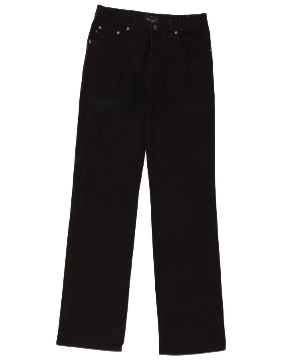 Jeans Dritti Donna Trussardi W30 L34 Cotone Nero
