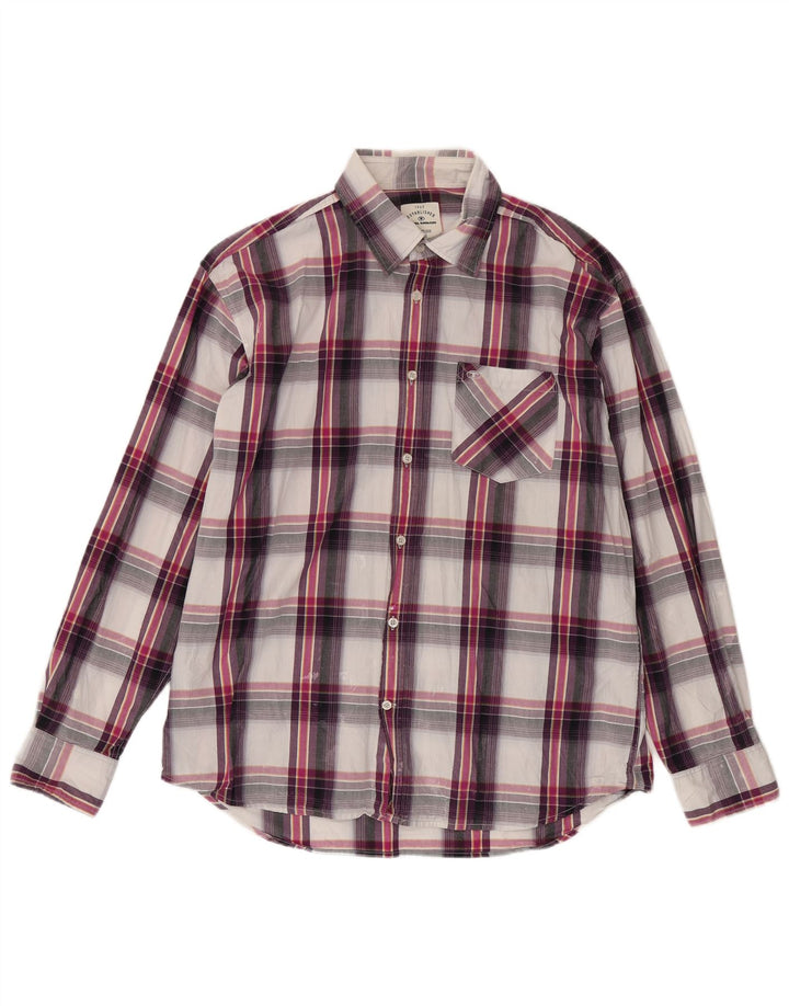 Camicia da uomo Tom Tailor XL in cotone a quadri multicolore