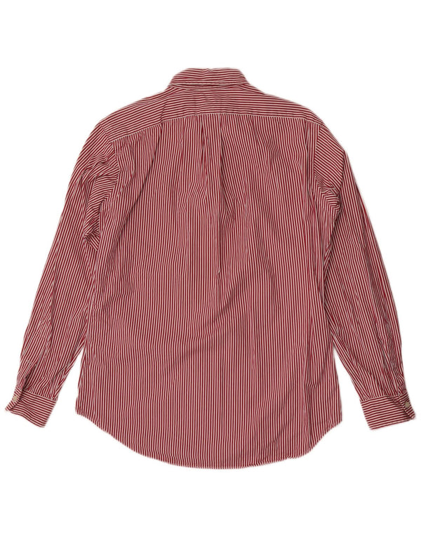 Camicia Ralph Lauren da uomo dalla vestibilità classica in cotone gessato rosso medio