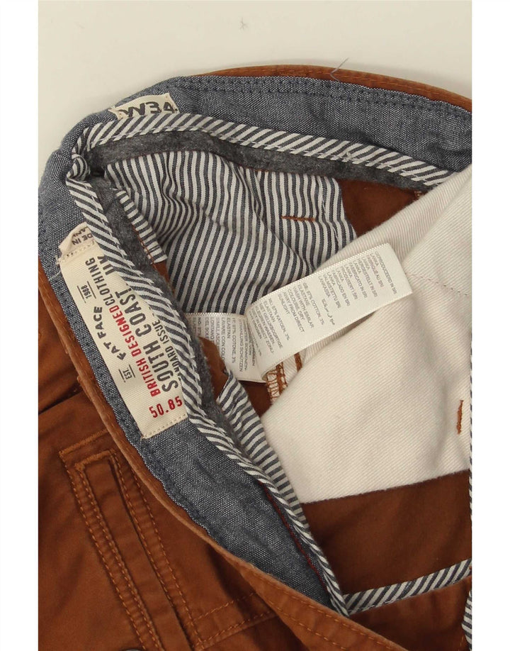 Pantaloni corti slim da uomo Fat Face W34 L24 cotone marrone