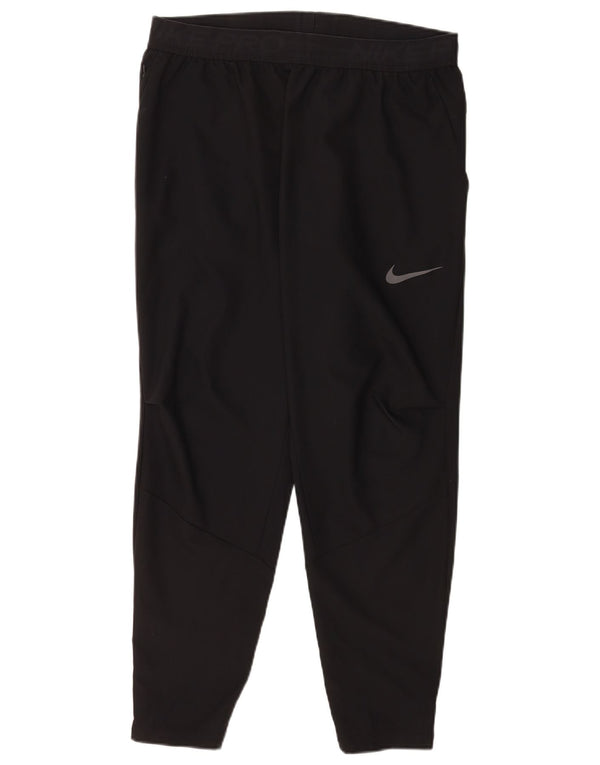 Pantaloni da tuta grafica Nike Dri Fit da uomo, grandi, in poliestere nero