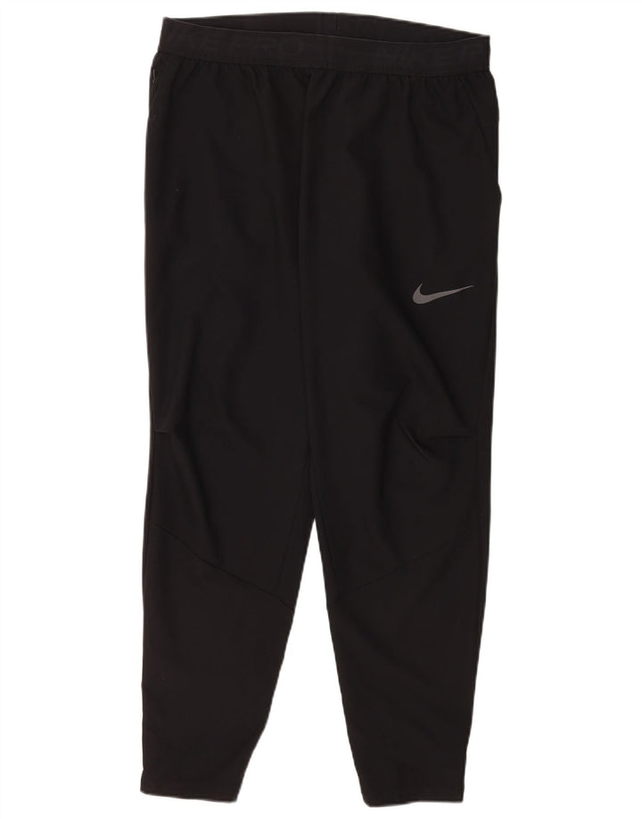 Pantaloni da tuta grafica Nike Dri Fit da uomo, grandi, in poliestere nero