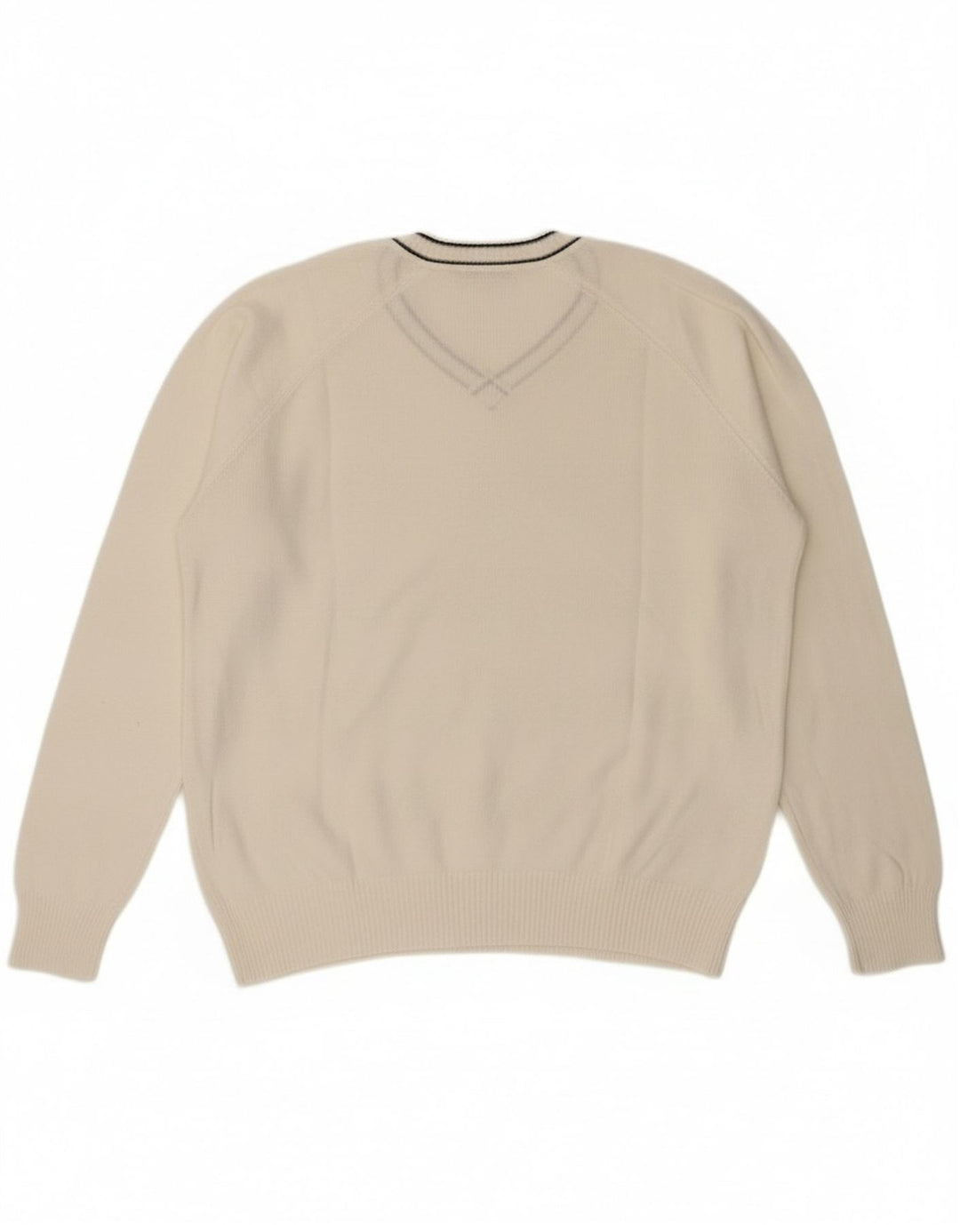 Maglione Zara da uomo con scollo a V XL bianco