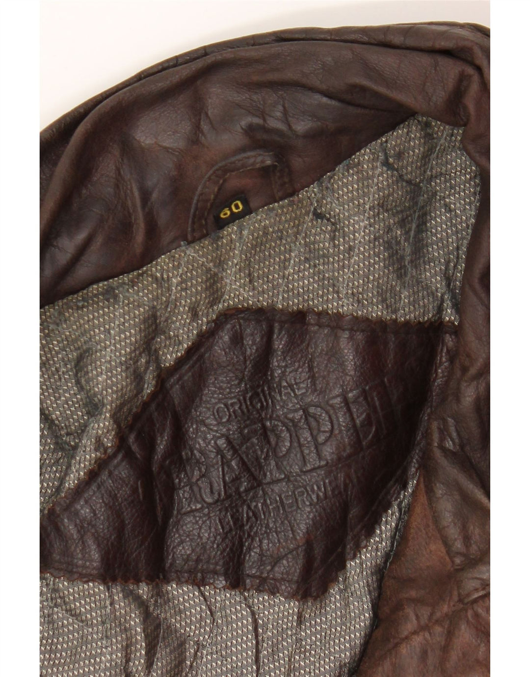 Giacca in pelle da uomo Trapper UK 42 XL Pelle marrone