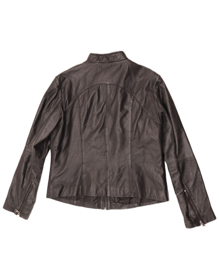 Giacca Pelle Donna Conbipel Crop IT 48 XL Pelle Nera
