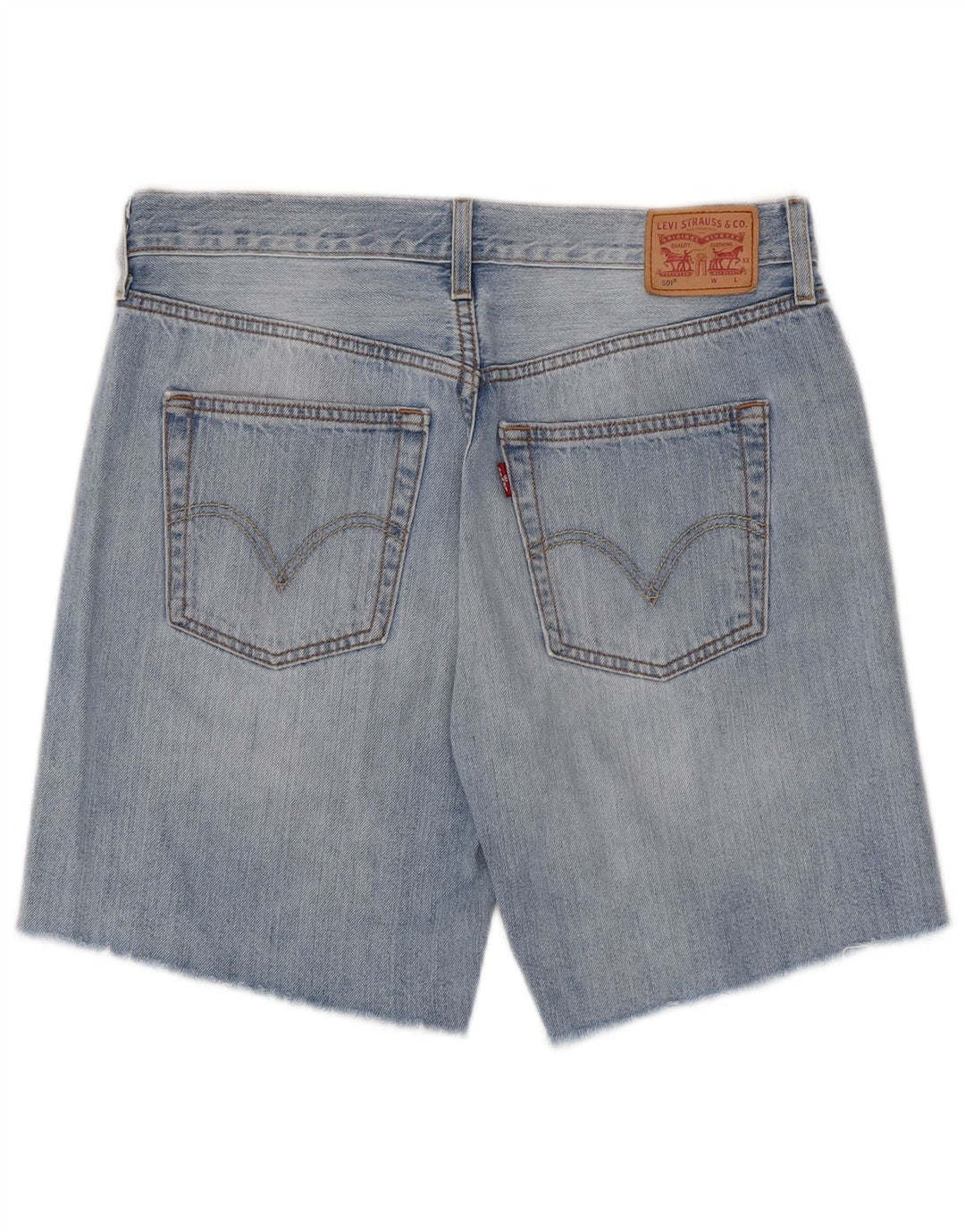 Pantaloncini di jeans Levi's 501 da uomo W30 in cotone blu medio