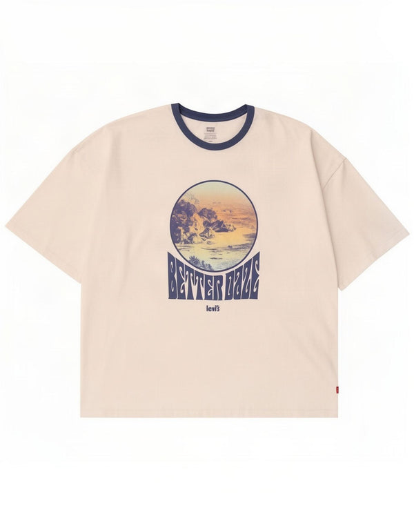 Levi's Mens Graphic T-Shirt Top Large White Cotton