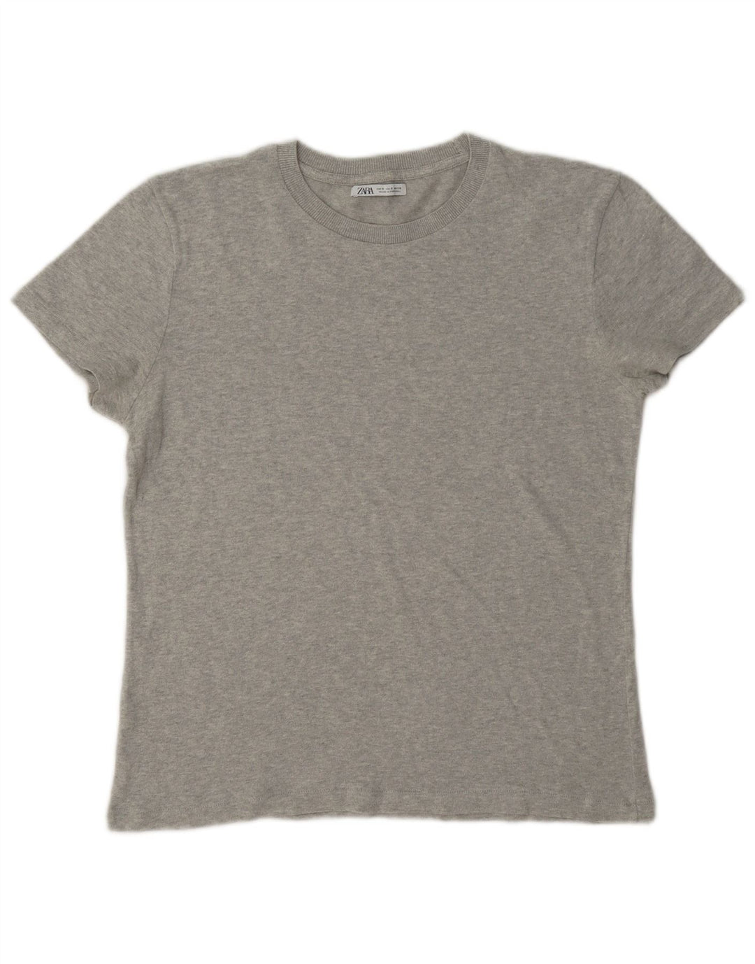 T-shirt Zara da uomo Top piccola grigia