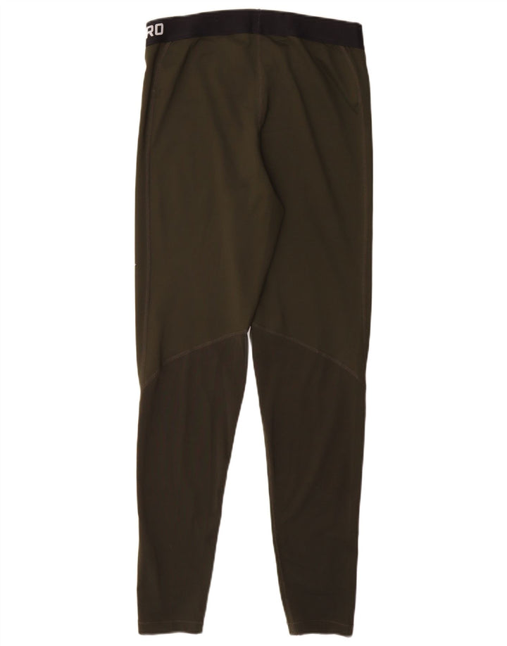 Leggings grafici NIKE da donna Dri Fit UK 14 grande poliestere kaki