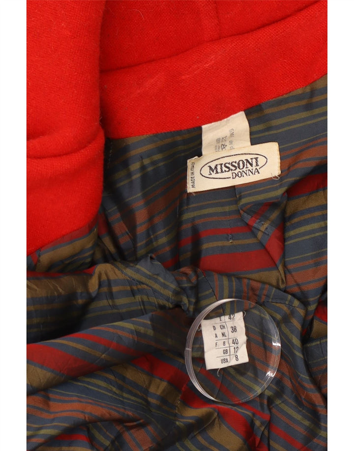 Cappotto oversize da donna Missoni UK 12 Lana rossa media