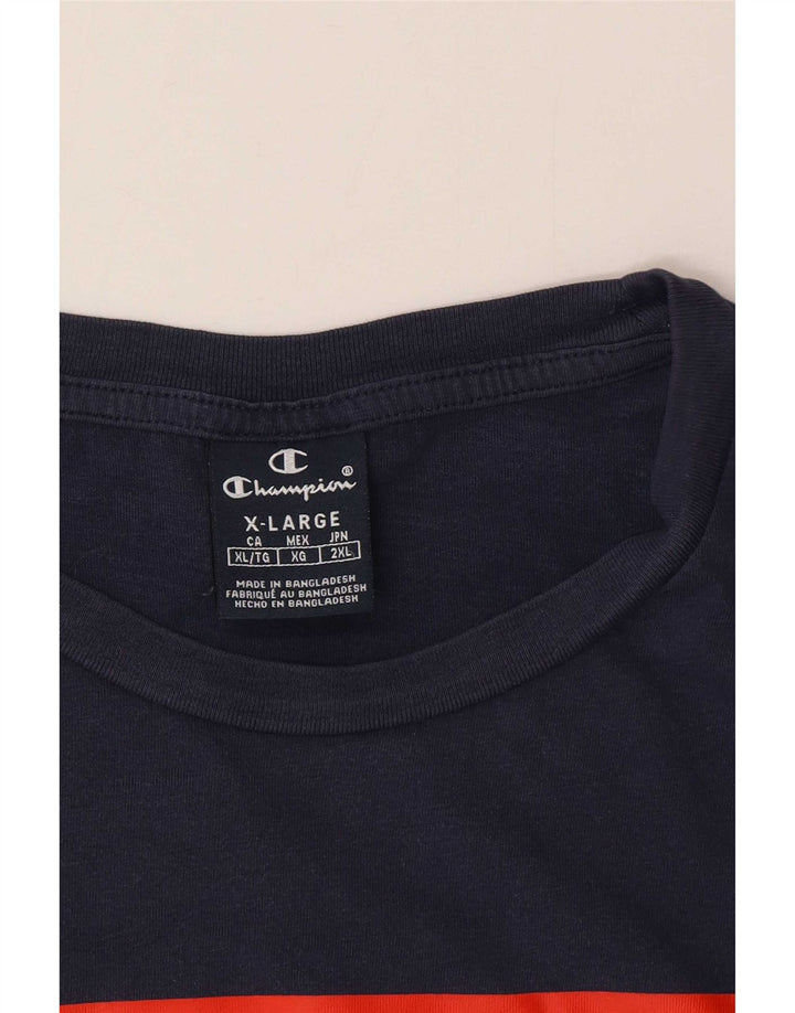 T-shirt grafica da uomo Champion Top XL Blu navy