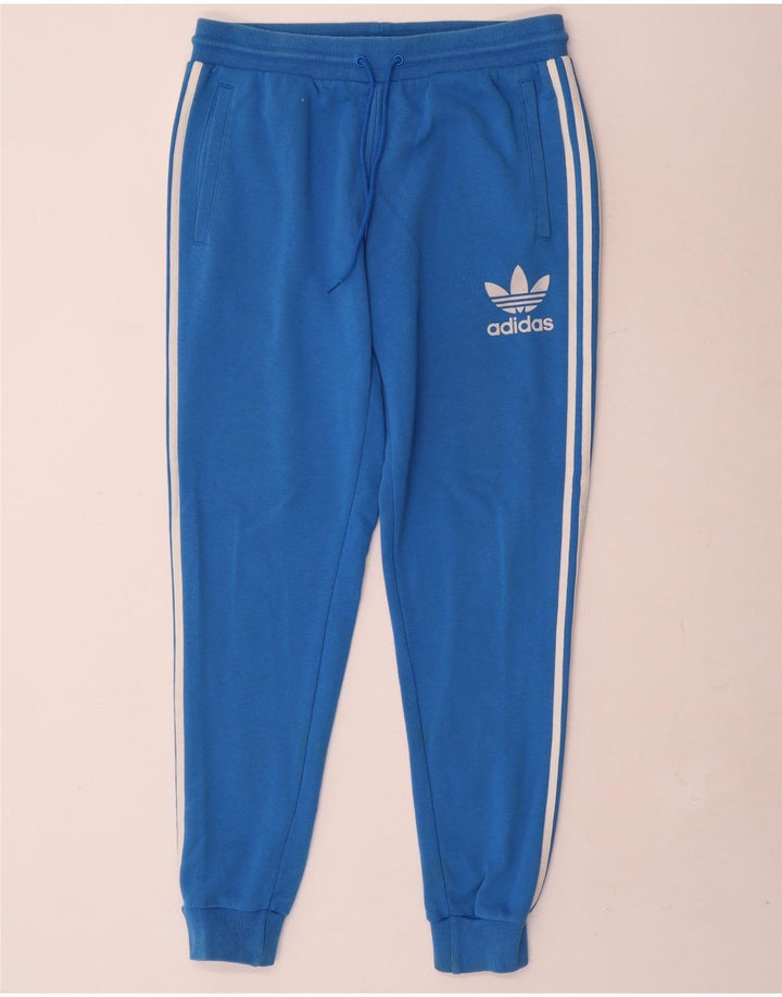 Pantaloni da tuta da uomo Adidas Joggers grandi in cotone blu