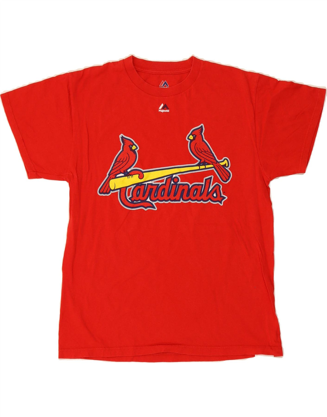 MAJESTIC Mens Cardinals Graphic T-Shirt Top Medium Red Vintage Majestic and Second-Hand Majestic from Messina Hembry 