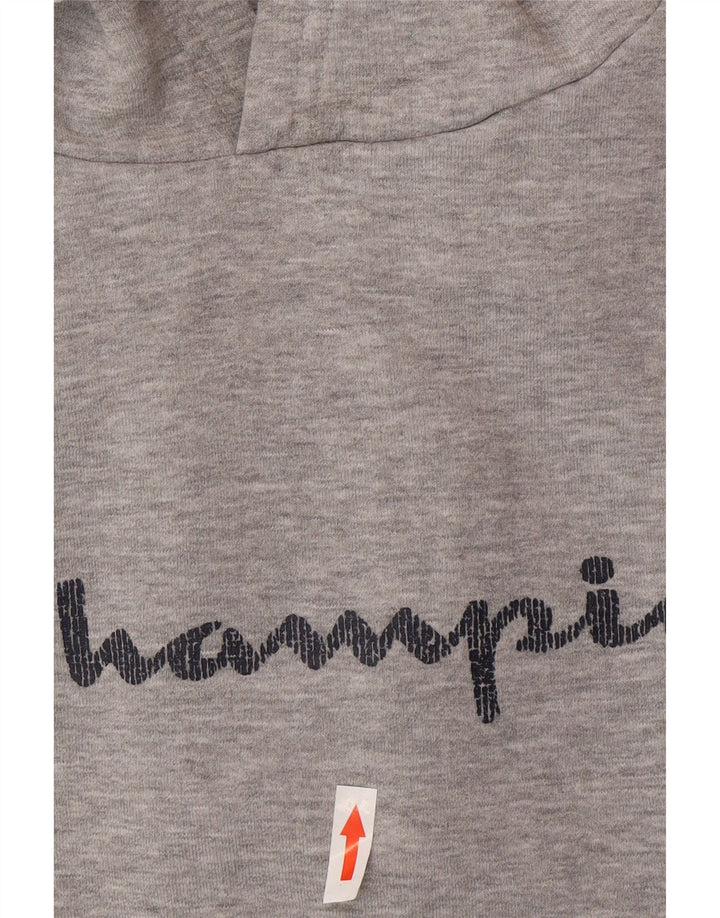 Maglione con cappuccio grafico da uomo Champion 2XL Grigio