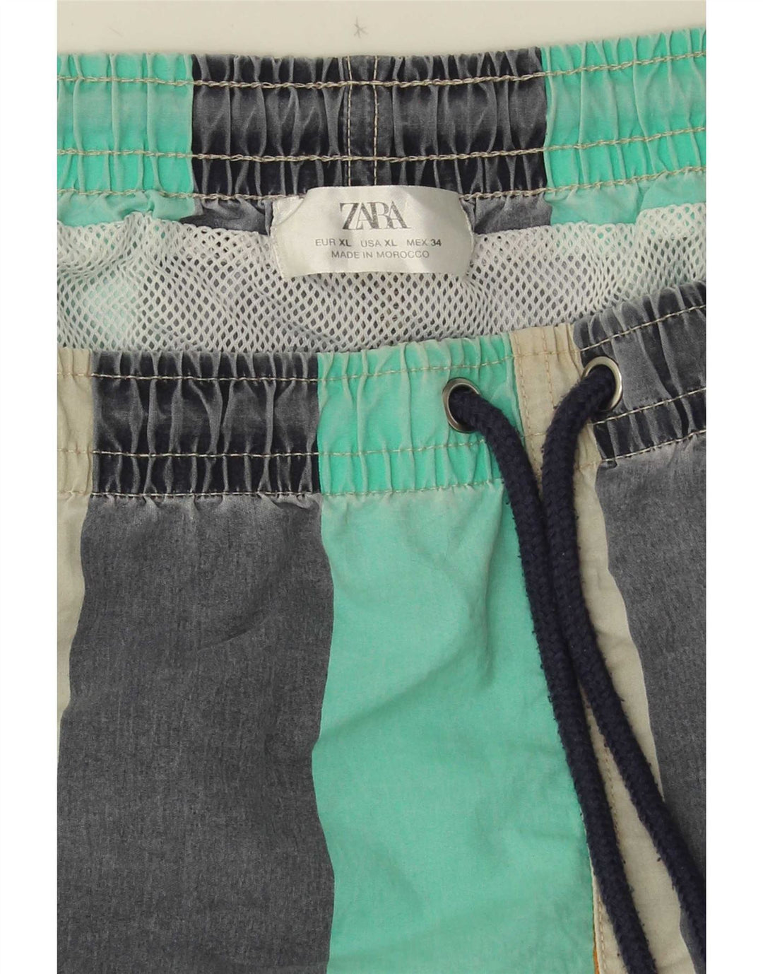 Pantaloncini da bagno Zara da uomo XL a righe multicolori