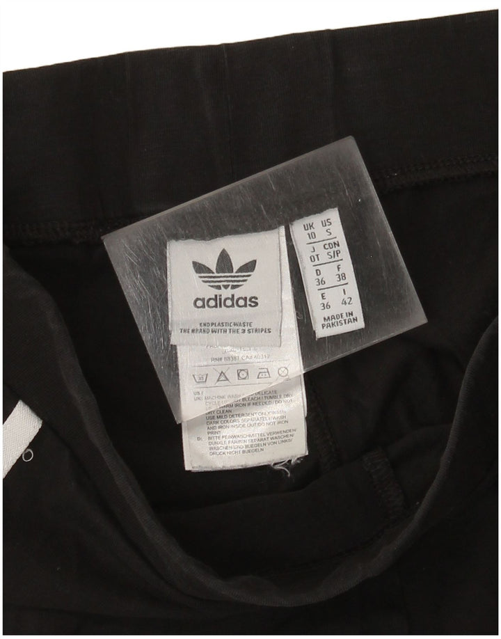 Leggings Adidas da donna UK 10 piccolo cotone nero