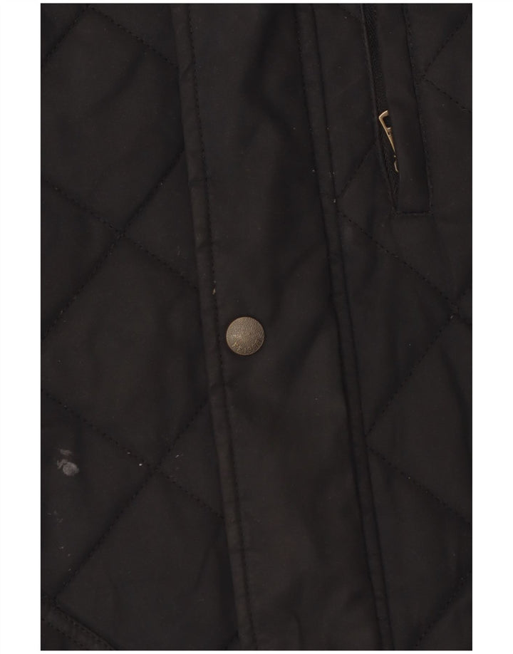 Gilet trapuntato da uomo Fat Face UK 42 XL poliestere nero