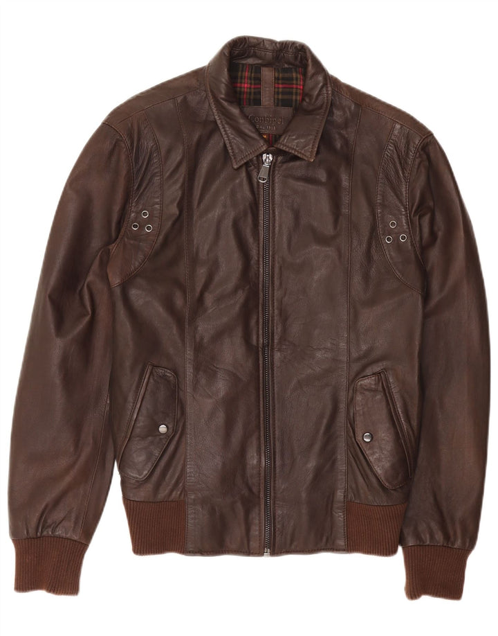 Giubbotto Pelle Uomo Conbipel IT 46 Small Pelle Marrone