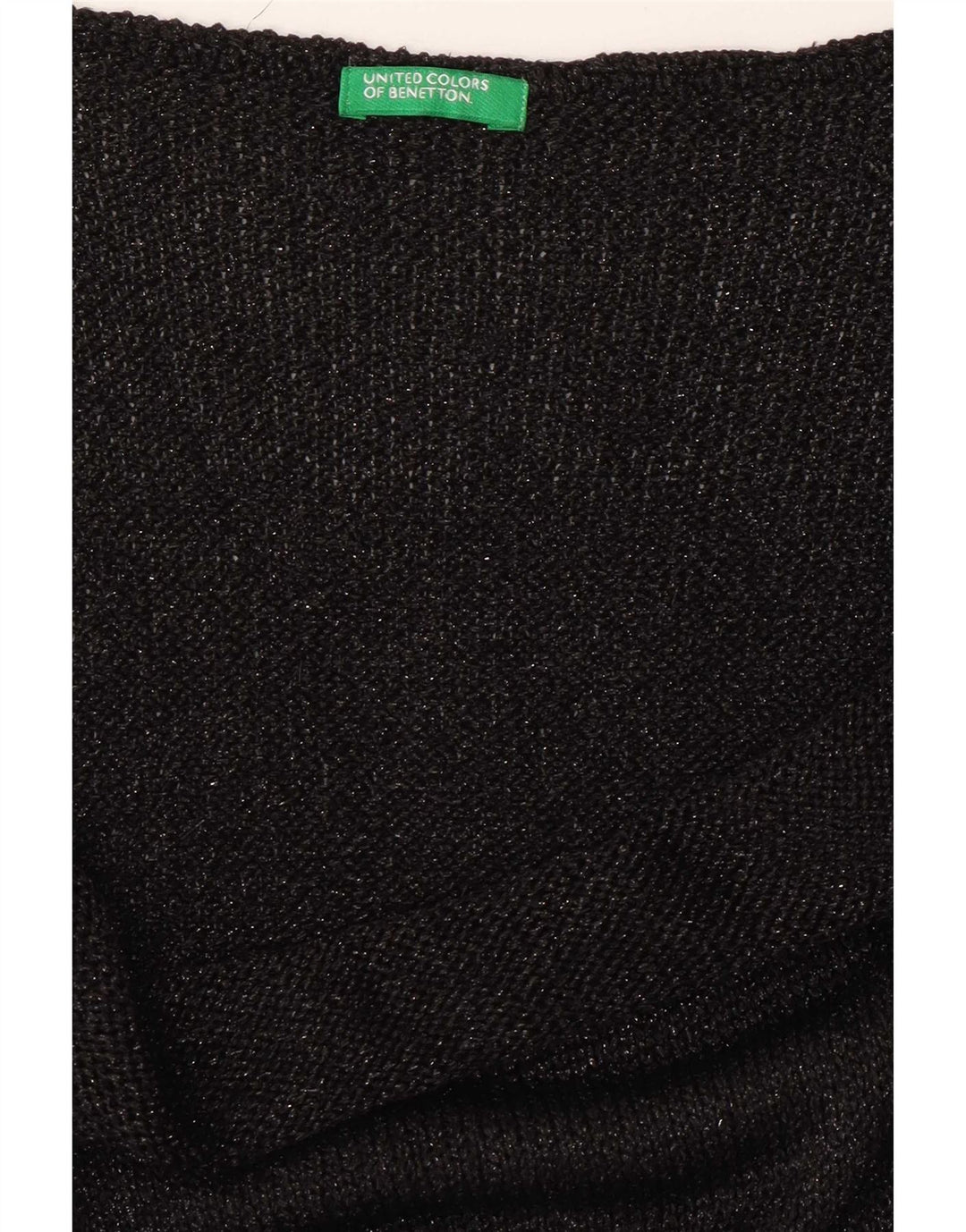 Abito sottoveste da donna Benetton UK 10 piccolo nero