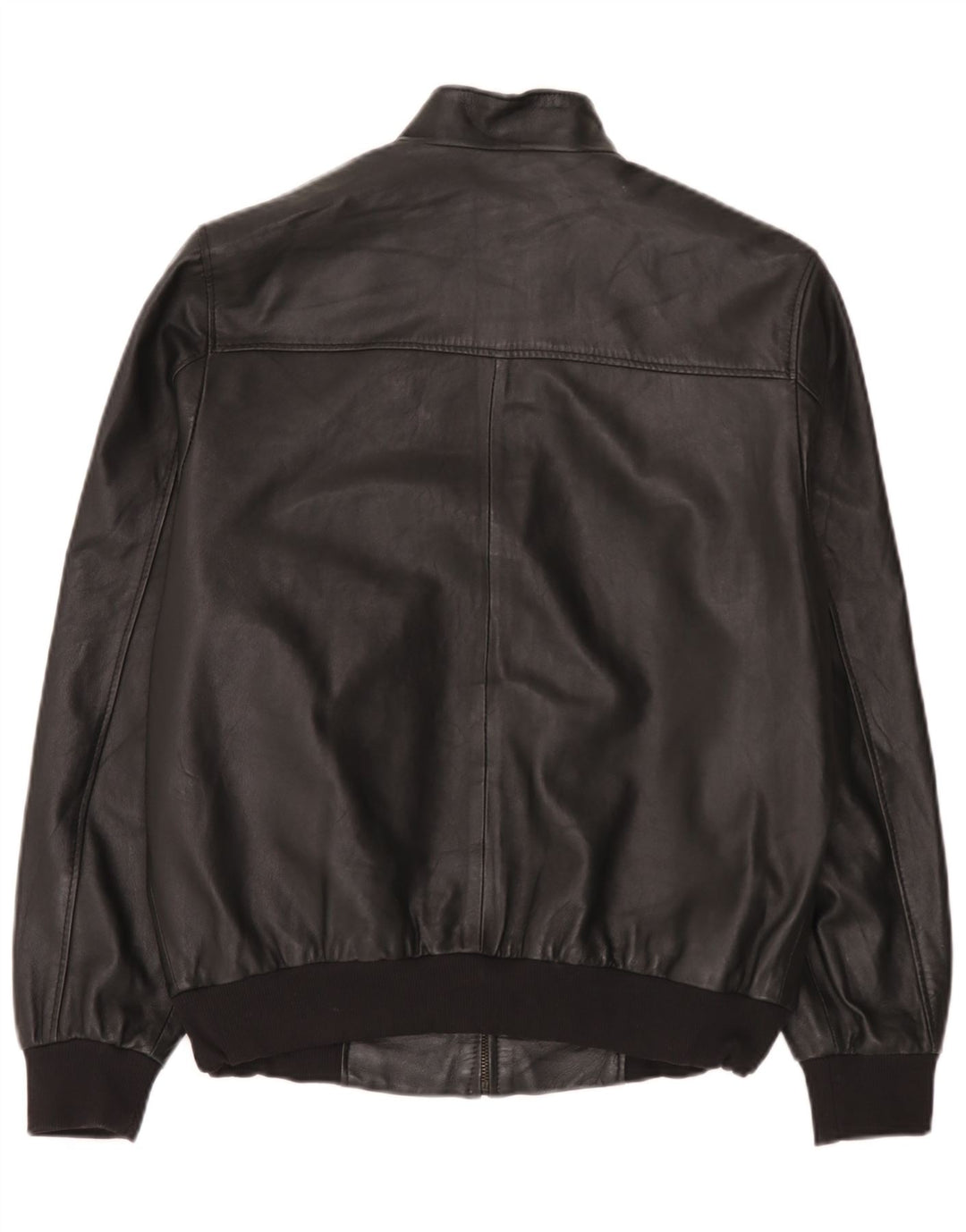 Giacca in pelle vintage da uomo UK 44 2XL Nera