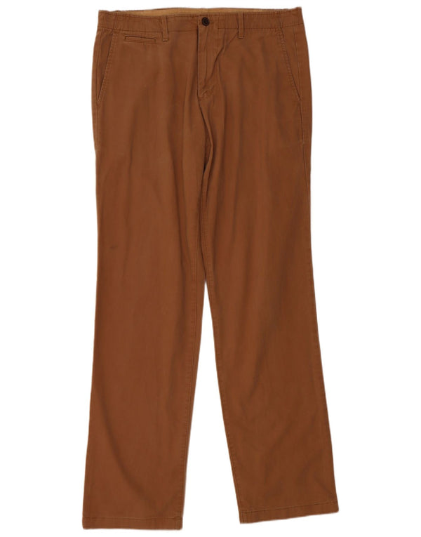 Pantaloni chino dritti da uomo Gap W34 L34 in cotone marrone