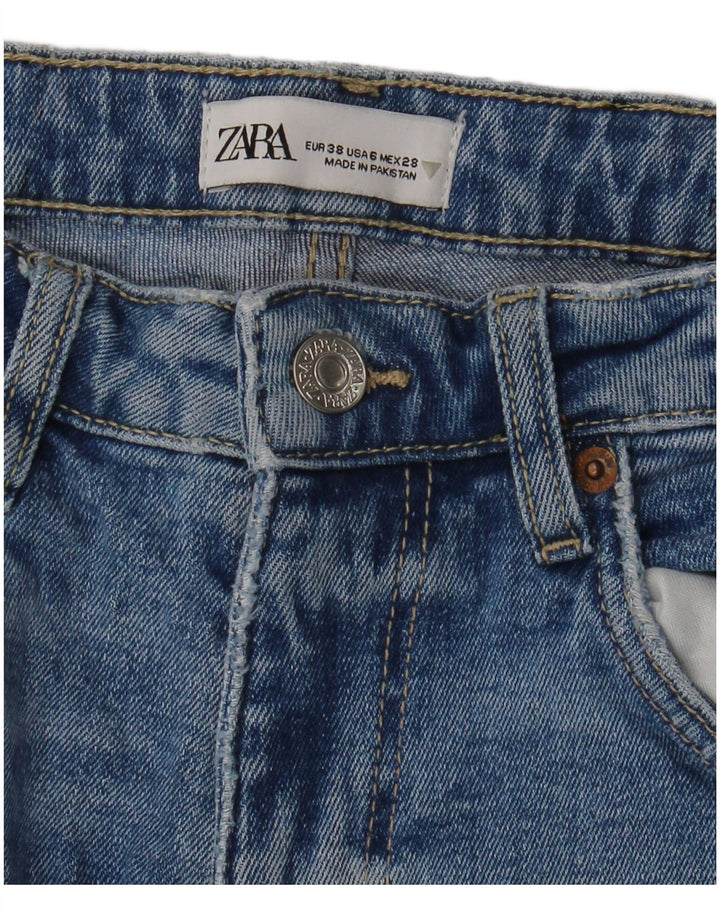 Jeans corti da donna Zara EU 38 piccoli W28 L25 blu