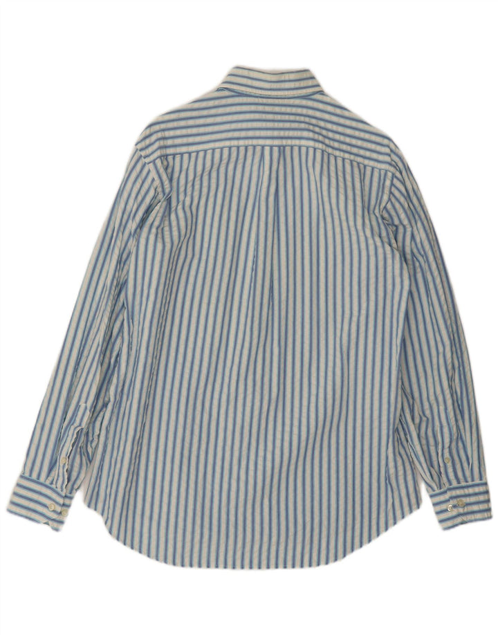 Camicia da uomo Best Company in cotone a righe grandi blu