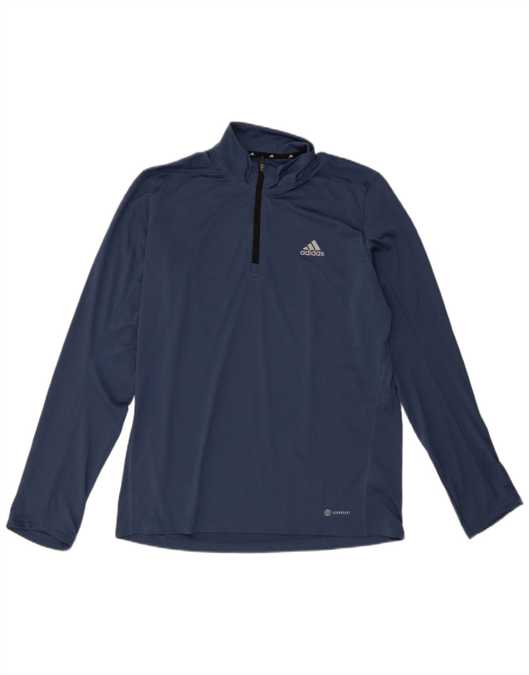 Top da tuta Adidas Aeroready Zip Neck Pullover da uomo medio blu navy
