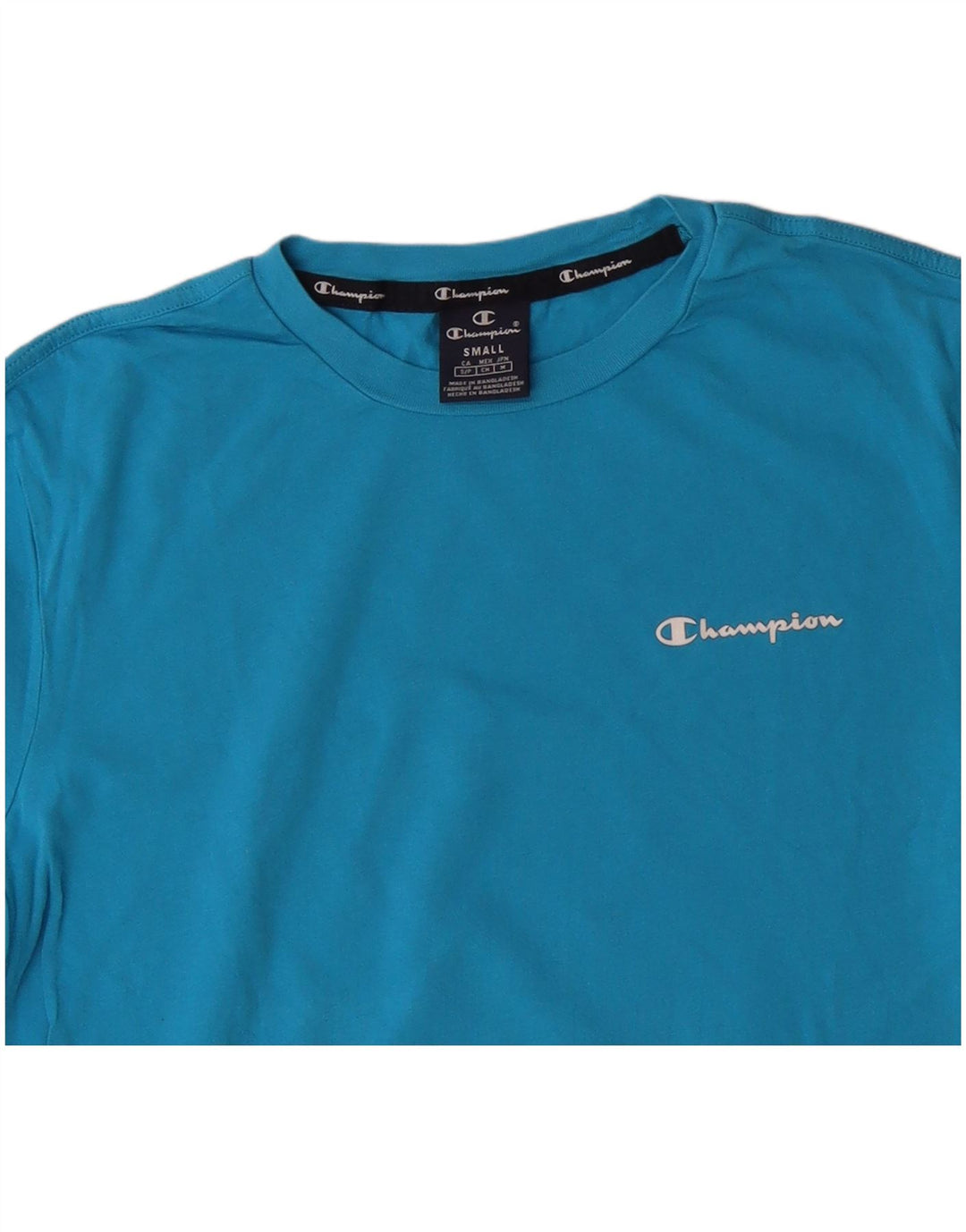 T-shirt da uomo Champion Top piccola in cotone blu