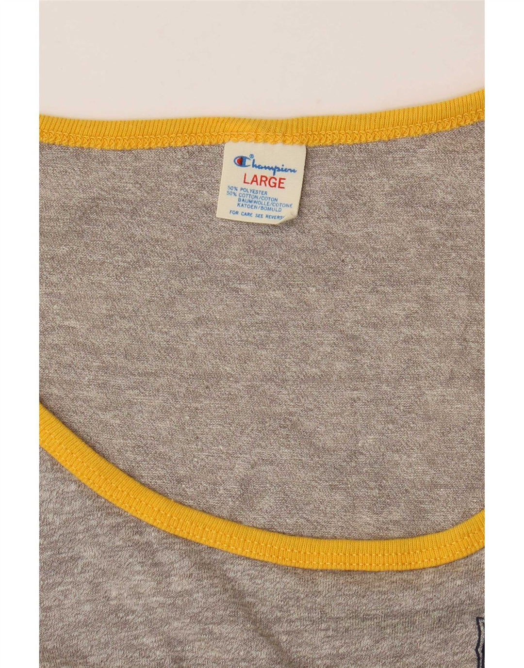 Champion Canottiera da uomo grande in poliestere a righe grigie