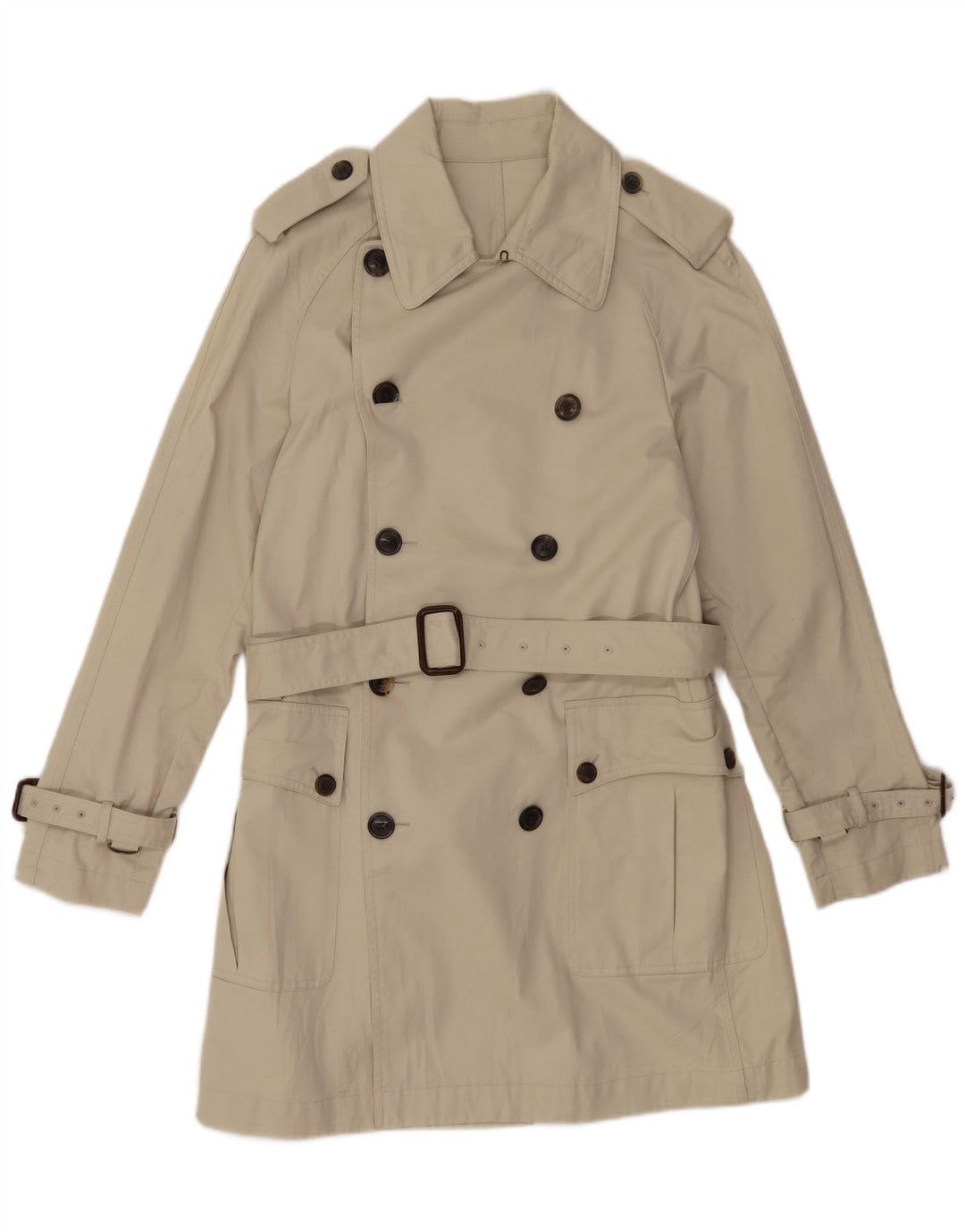 Trench Uomo Mauro Grifoni IT 48 Medio Cotone Bianco Sporco