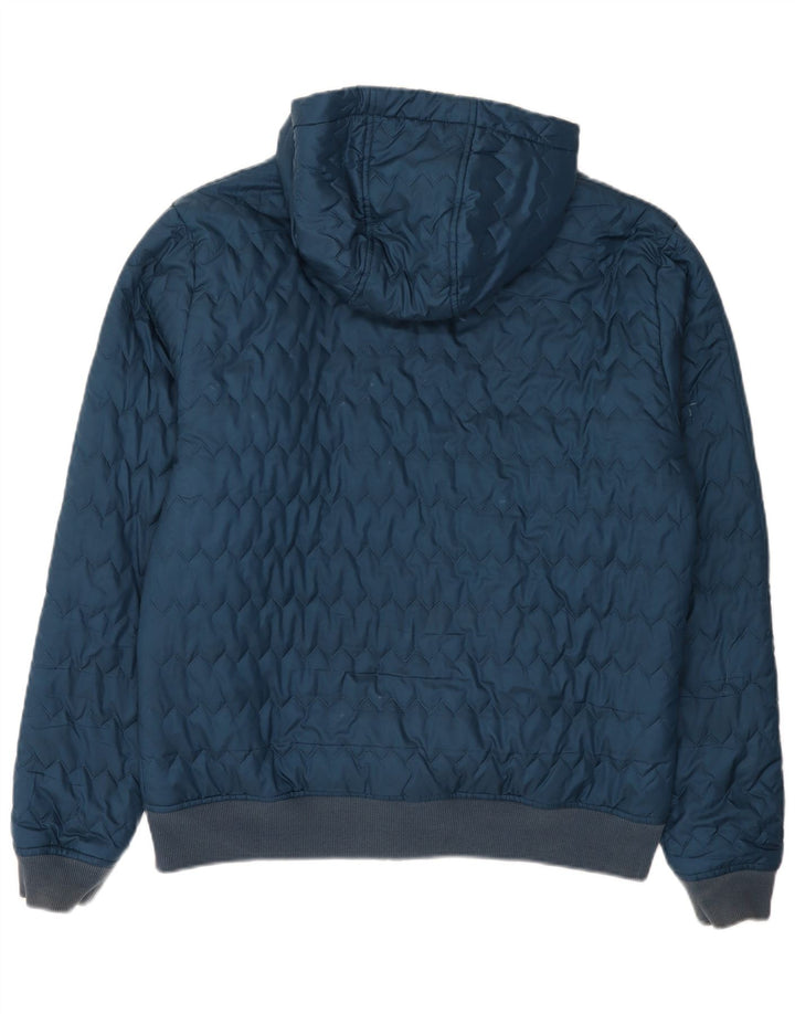 Giacca trapuntata con cappuccio da uomo Puma UK 40 Large Blu Navy