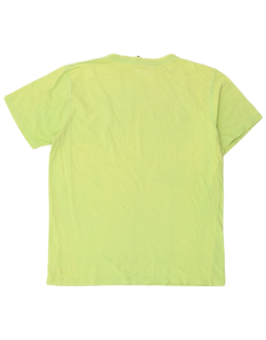 T-shirt grafica da uomo con animali in cotone verde medio