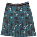 Gonna a trapezio da donna di White Stuff UK 12 media W30 blu floreale