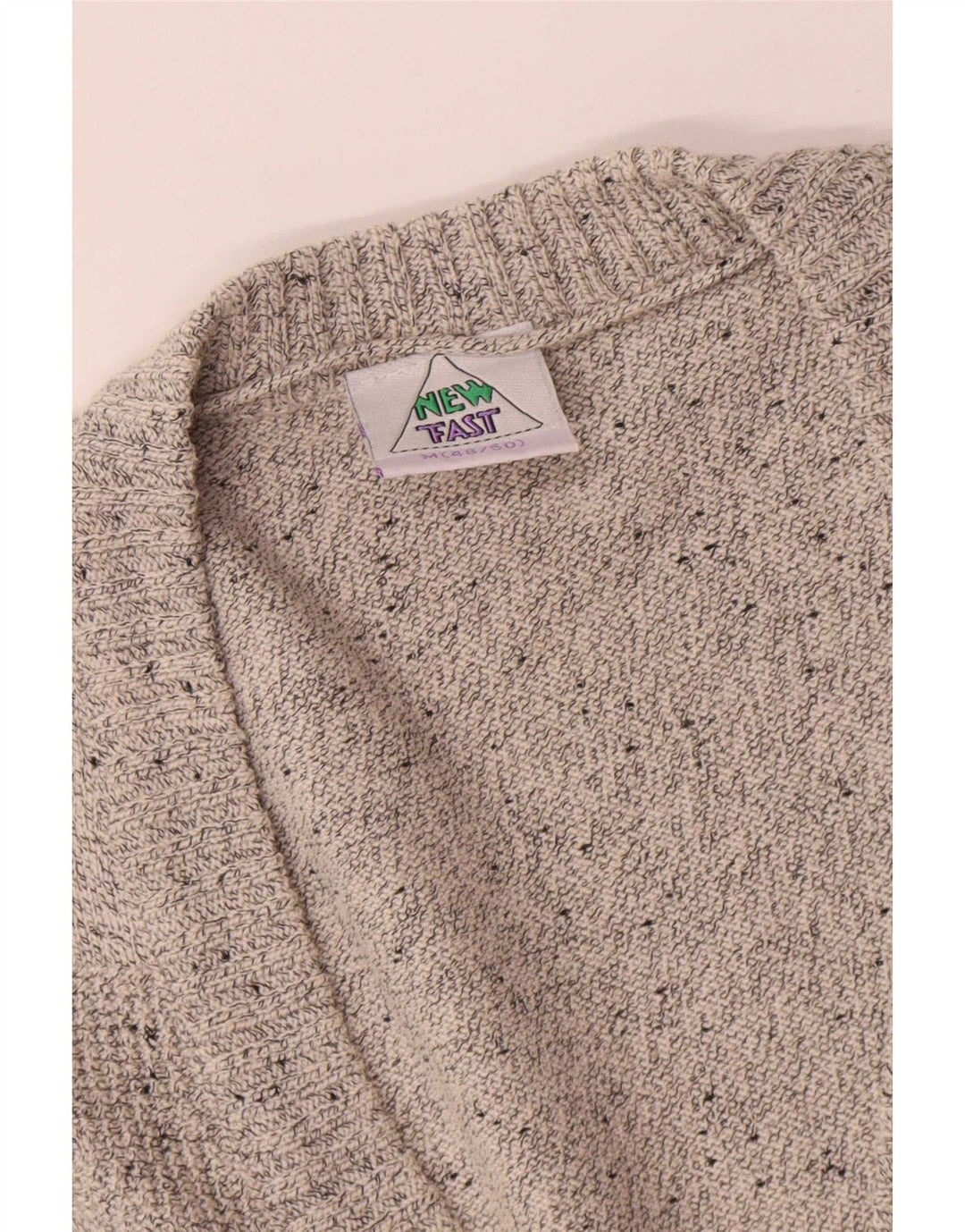 New Fast Cardigan da uomo maglione grande in cotone grigio