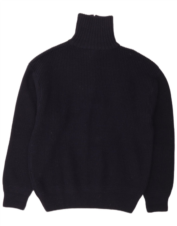 Maglione maglione con zip da uomo Rhode Island 2XL lana blu navy