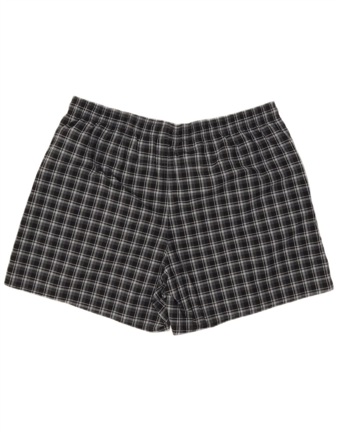 Pantaloncini da bagno da uomo Adidas XL blu navy a quadri in poliestere
