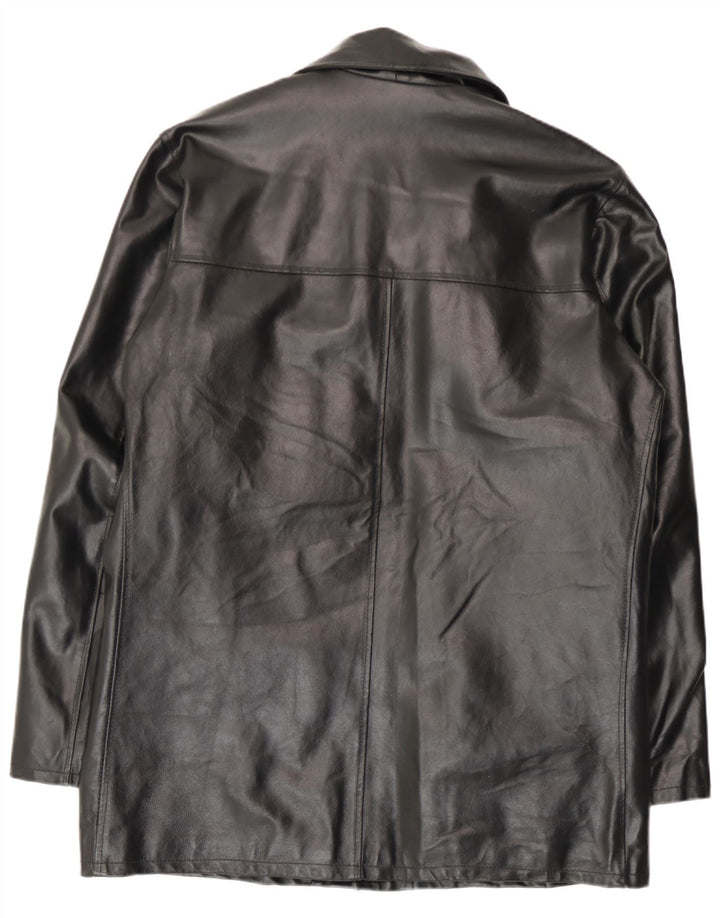 Giacca in pelle vintage da uomo IT 52 XL in pelle nera