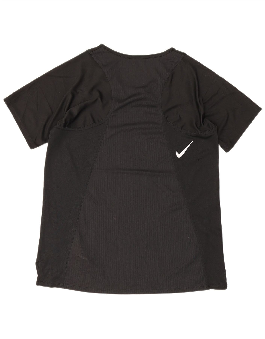 T-shirt Nike Dri Fit da donna Top UK 10 Small Nero Poliestere