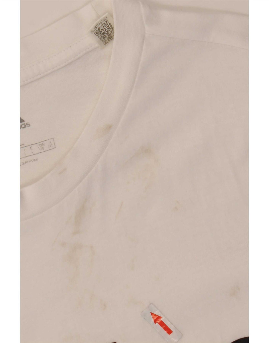 T-shirt grafica da uomo Adidas Top grande in cotone bianco