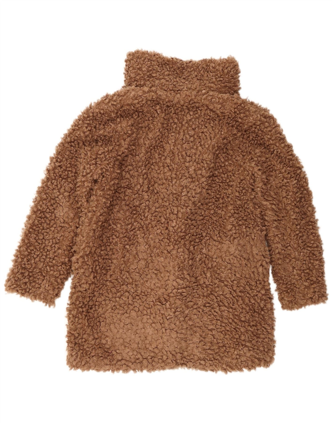 Soprabito oversize in pelliccia sintetica Zara da donna UK 14 Marrone medio