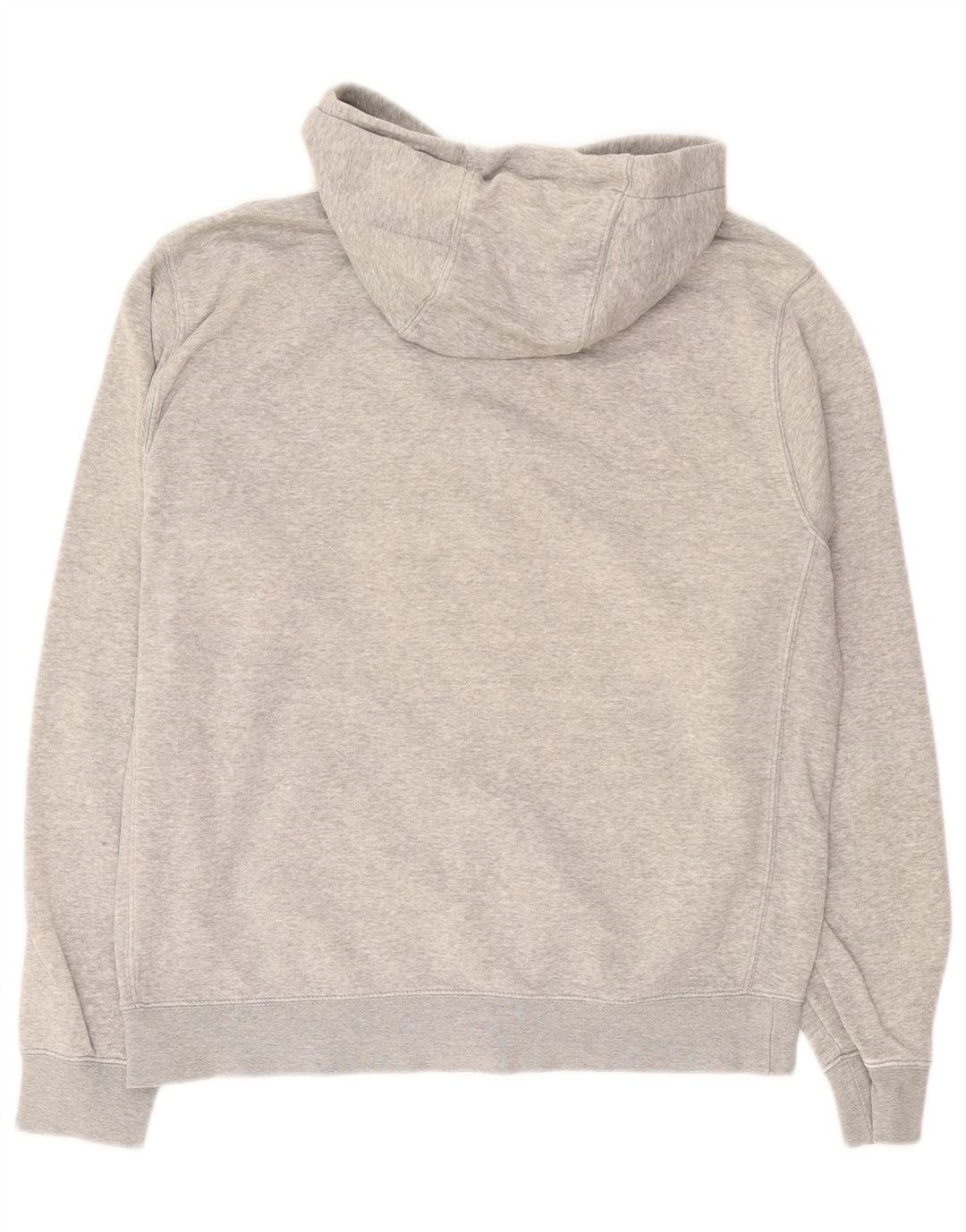 Felpa con cappuccio e zip Nike da uomo in cotone screziato grigio medio