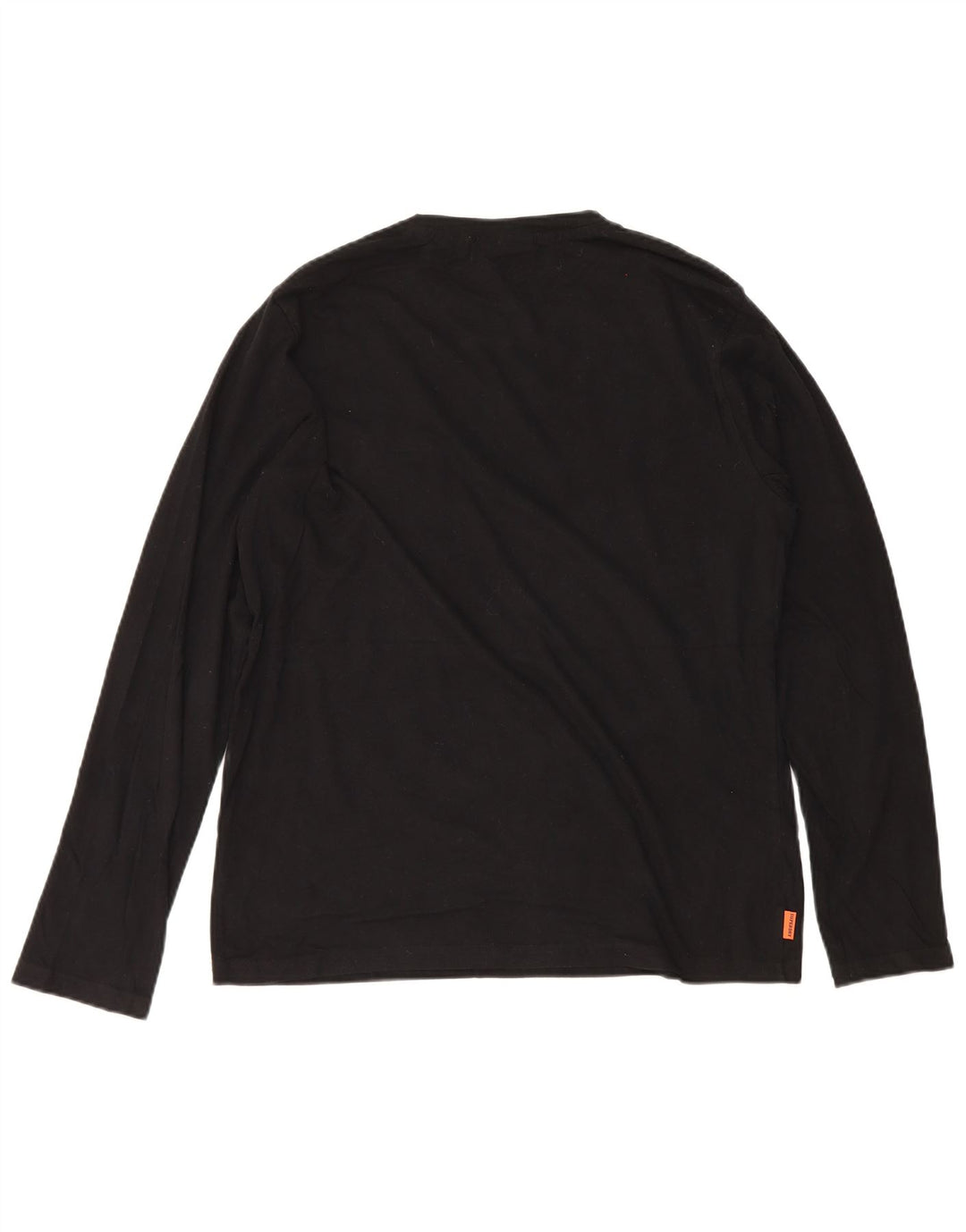 Top da uomo a maniche lunghe Superdry 2XL in cotone nero
